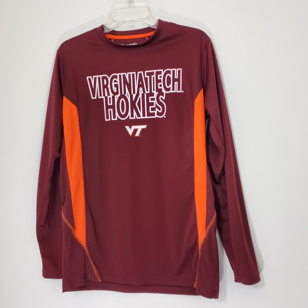 Champion Virginia Tech Hokies Longsleeve Shirt, Size Medium